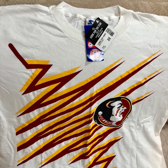 Starter Authentic New White 100%Cotton T Shirt - Picture 2 of 3